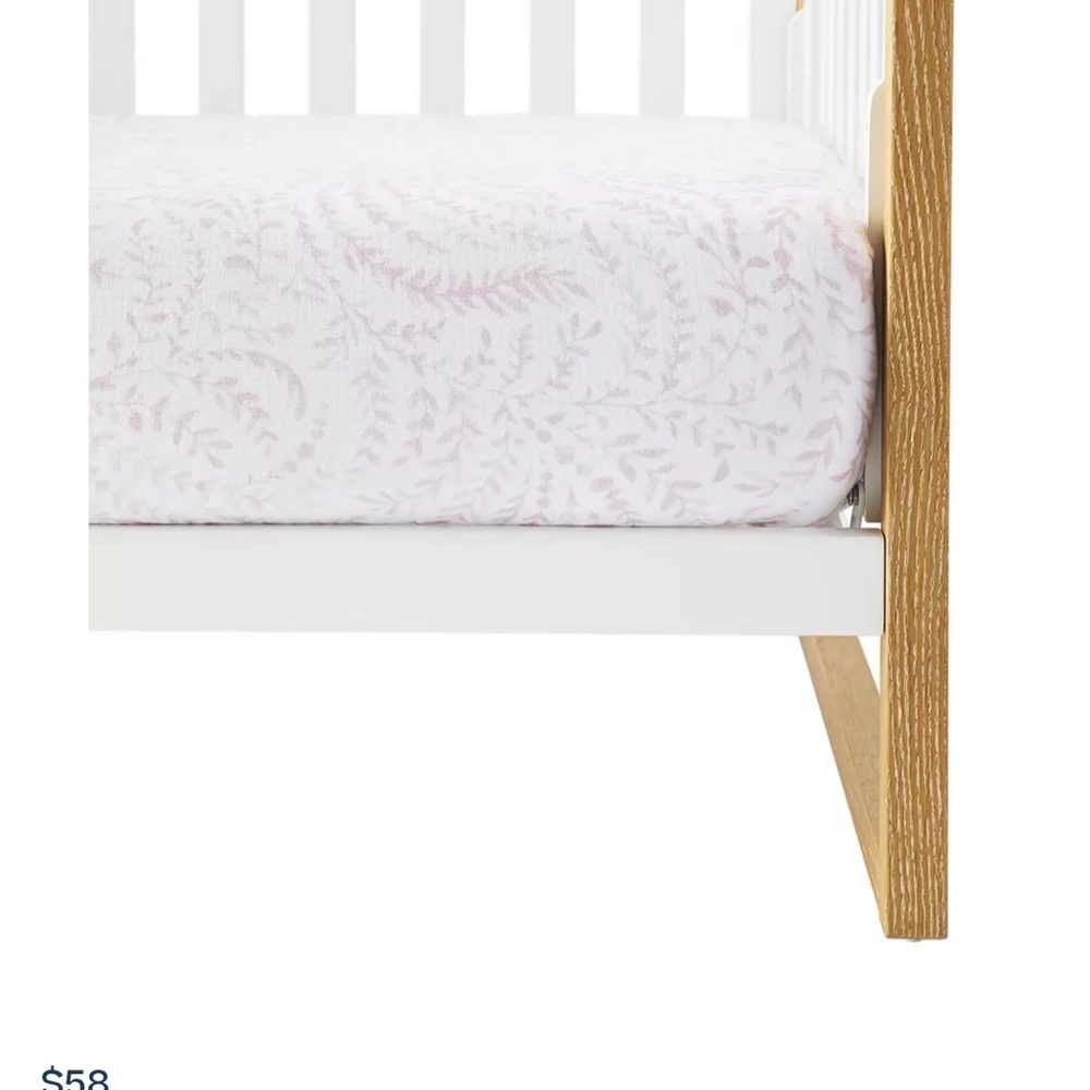 Serena & Lily Priano Crib Sheet & Changing Cover in Pink Sands